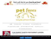 Tablet Screenshot of petfaves.com